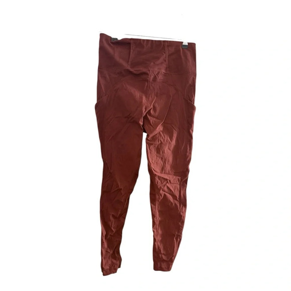 Athleta Trekkie Hybrid Crop Tight Cognac Brown Size 2 - Picture 6 of 9